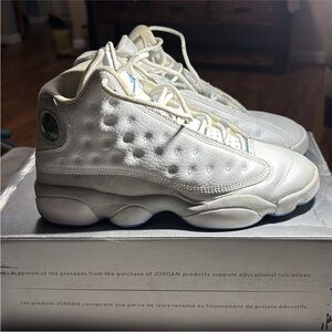 Nike Air Jordan 13 Retro Sz 5.5y‎ UNC White Flint Neutral Grey